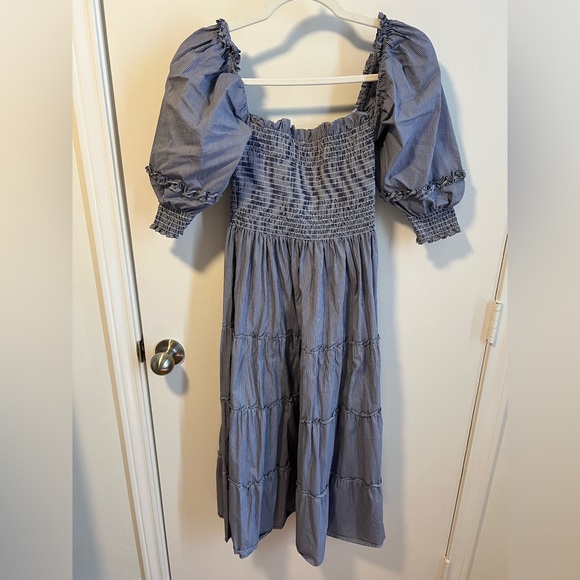 Hill House Dresses & Skirts - Hill House Home Navy Plaid Nesli Nap Dress XS